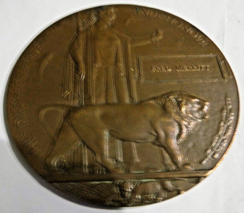 Death plaque fred merritt - plaque,