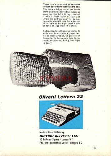Olivetti lettera portable - 'lettera, 22'