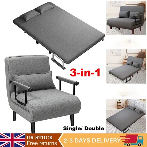 Single double fabric sofa - sofa, bed