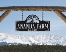 Custom Farm Gate Metal Sign
