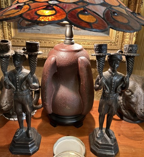 Antique blackamoor bronze - blackamoor,