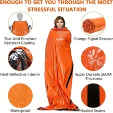 Portable Emergency Survival Sleeping Bag Mylar Thermal Bivvy Sack Camping Gear