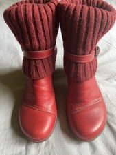 ART Company Red Leather & Knit