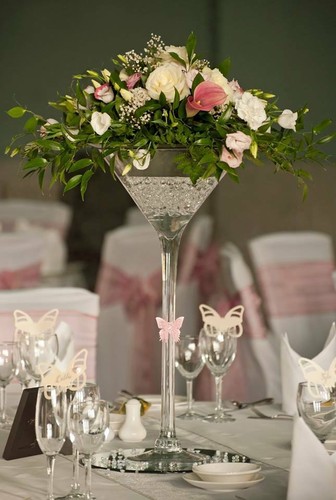 Martini vase hire 60cm - martini,