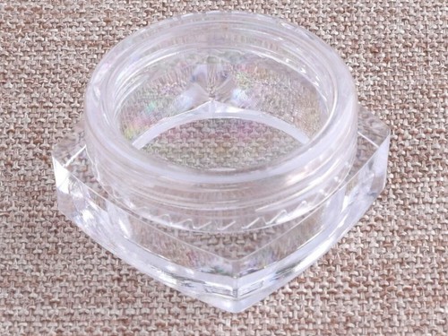 Clear empty small jars - small,