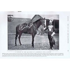 Captain of Duke of Cambridge's Own 17th Lancers -Antique Print 1896