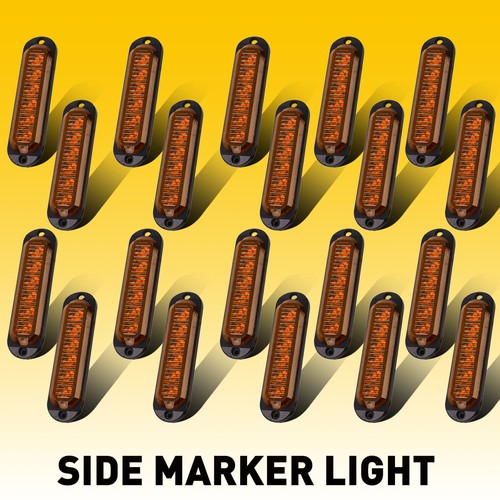 20x orange amber side led - 20x, 6
