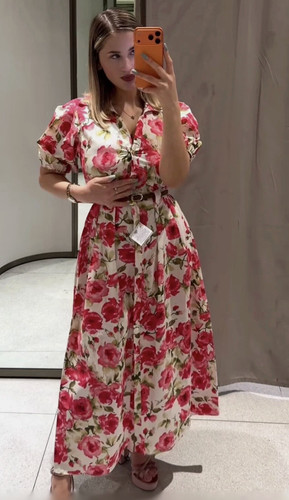 Zara new woman floral - zara,