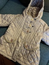 Beige Girls Showerproof Jacket 1 1/2-2 Years. Next. With Good. Popper Fastening.