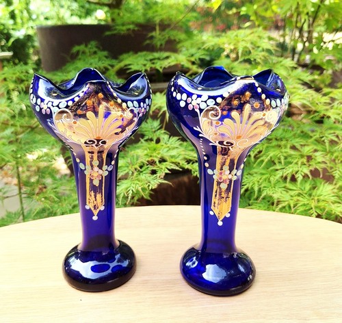 Antique bristol blue bohemian - bristol,