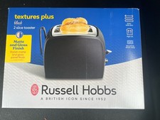 Russell Hobbs Textures 2-Slice Toaster - Black