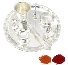 Pooja Thali Set Silver Plated