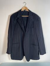 Vintage 80’s Gianfranco Ferré Black Wool Blazer with Leather Elbow Patches