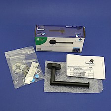 Croydex Epsom Flexi-Fix™ Toilet Roll Holder - Matt Black BNIB