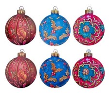 6 Christmas Bauble Die Cut