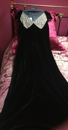 Hobbs black velvet evening - hobbs,