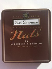 Nat Sherman Cigarillos Tin Empty Collectable