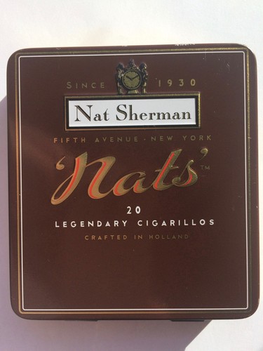 Nat sherman cigarillos tin - sherman,