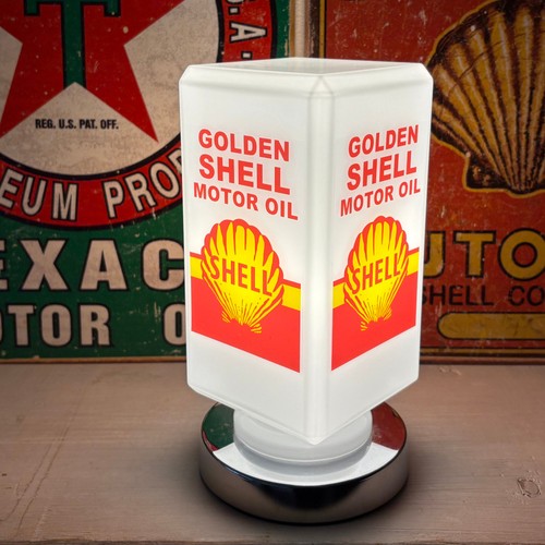 Golden shell motor oil square - shell,