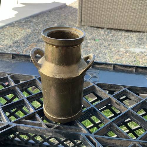 Vintage heavy brass milk - milk, can