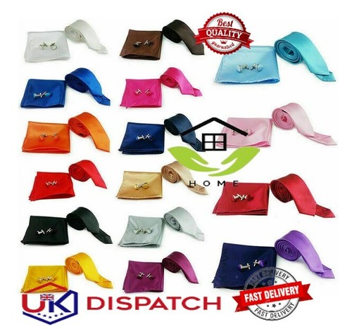 Tie cufflinks handkerchief set - tie,