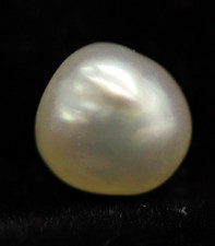 Certified 1.14 Ct Natural Basra Saltwater Pearl 5.7 mm Uneven Shape Gemstone