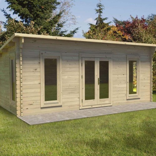 Garden log cabin 3 0m - cabin, 6.0m