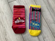 WILLY WONKA AND THE CHOCOLATE FACTORY 2 PACK TRAINER SOCKS..UK-4-8..WONKA FILM