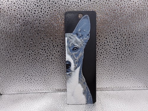Basenji bookmark hueforge - basenji, –