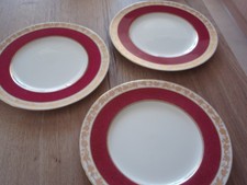 3 x Wedgwood WHITEHALL RUBY