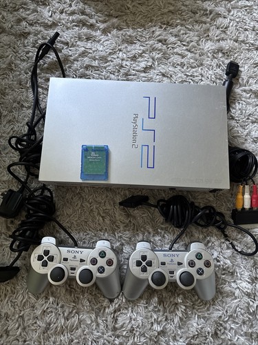 Silver ps2 controllers - ps2, 2