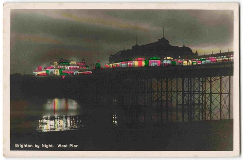 Brighton night west pier - brighton,
