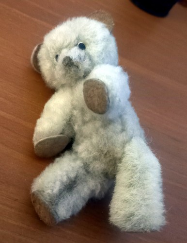 Vintage miniature teddy bear - vintage,