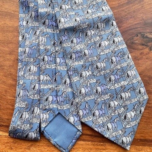 Hermès 100 silk tie horse - hermès,