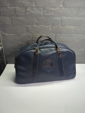Vintage Slazenger Leather Sports / Weekend / Northern Soul Bag 70s Blue @chu#AC