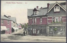 Church Street, Twyford - 1909 printed postcard