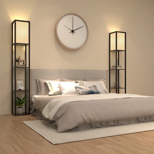 Standard wooden floor lamps - wooden,