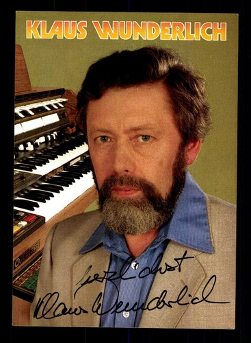Klaus wunderlich autograph - klaus,