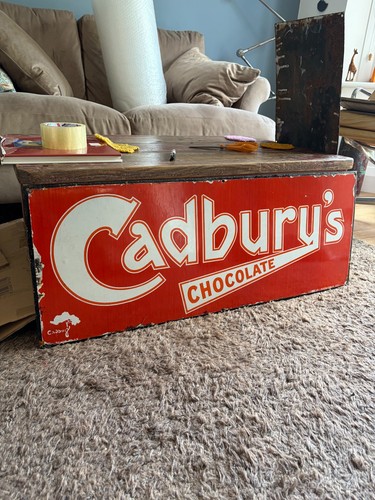 Original cadburys enamel sign