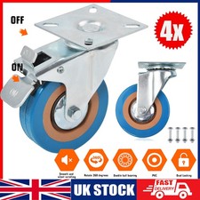4x Castor Wheels Large 75mm