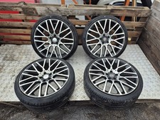 VW CADDY MOMO ALLOY WHEELS WITH TYRES 19 INCH NEEDS ATTENSION SEE PHOTOS 5X114