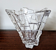 DECO STYLE HEAVY CLEAR GLASS