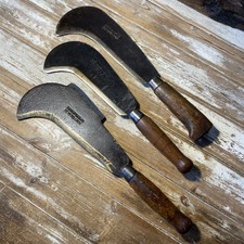 3 VINTAGE BILLHOOKS BY