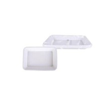 Medium Plastic Rectangular Plates 6Pc Multi-Use Serving Platter Food Party Tray