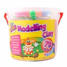 70pc kids modelling clay - clay, set