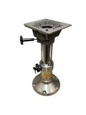 Stainless Steel Heavy Duty Boat Seat Pedestal, locking Swivel. Adjusts 33cm-47cm