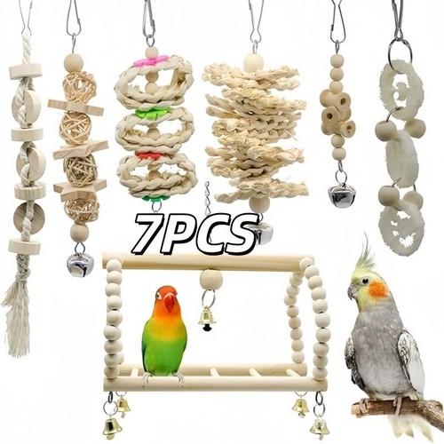 7pcs parrot toys - toys, budgie