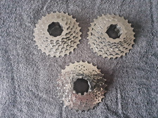 Job lot of 3 Various  Chrome Freewheel Sprocket Cogs  