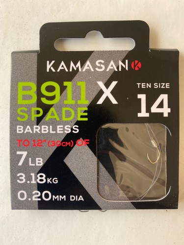 Kamasan b911 barbless spade - kamasan, x