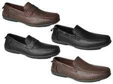 Mens Loafers Slip On Driving Shoes Smart Casual Boat Deck Office Dress Mocassins